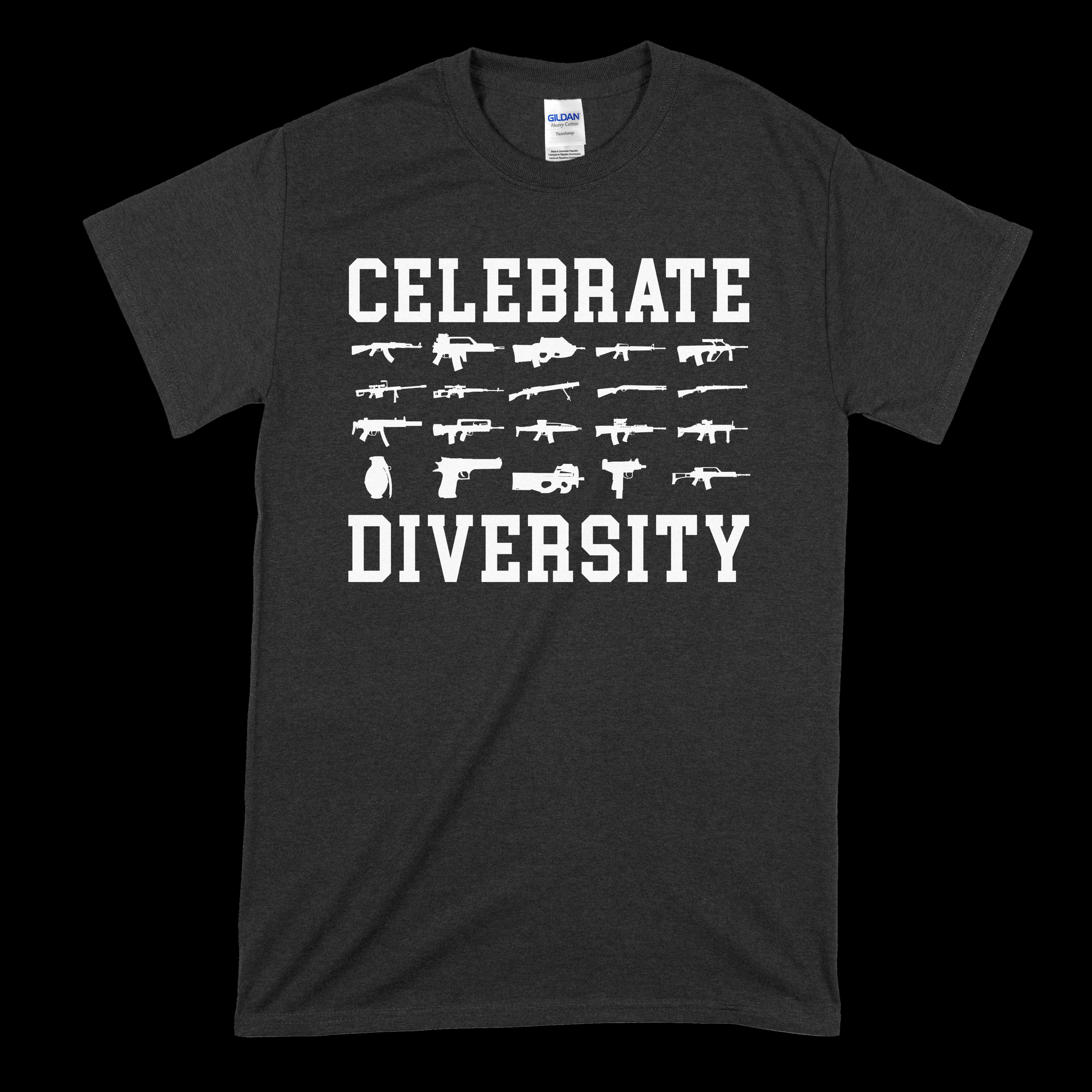 Celebrate Diversity Guns T-Shirt