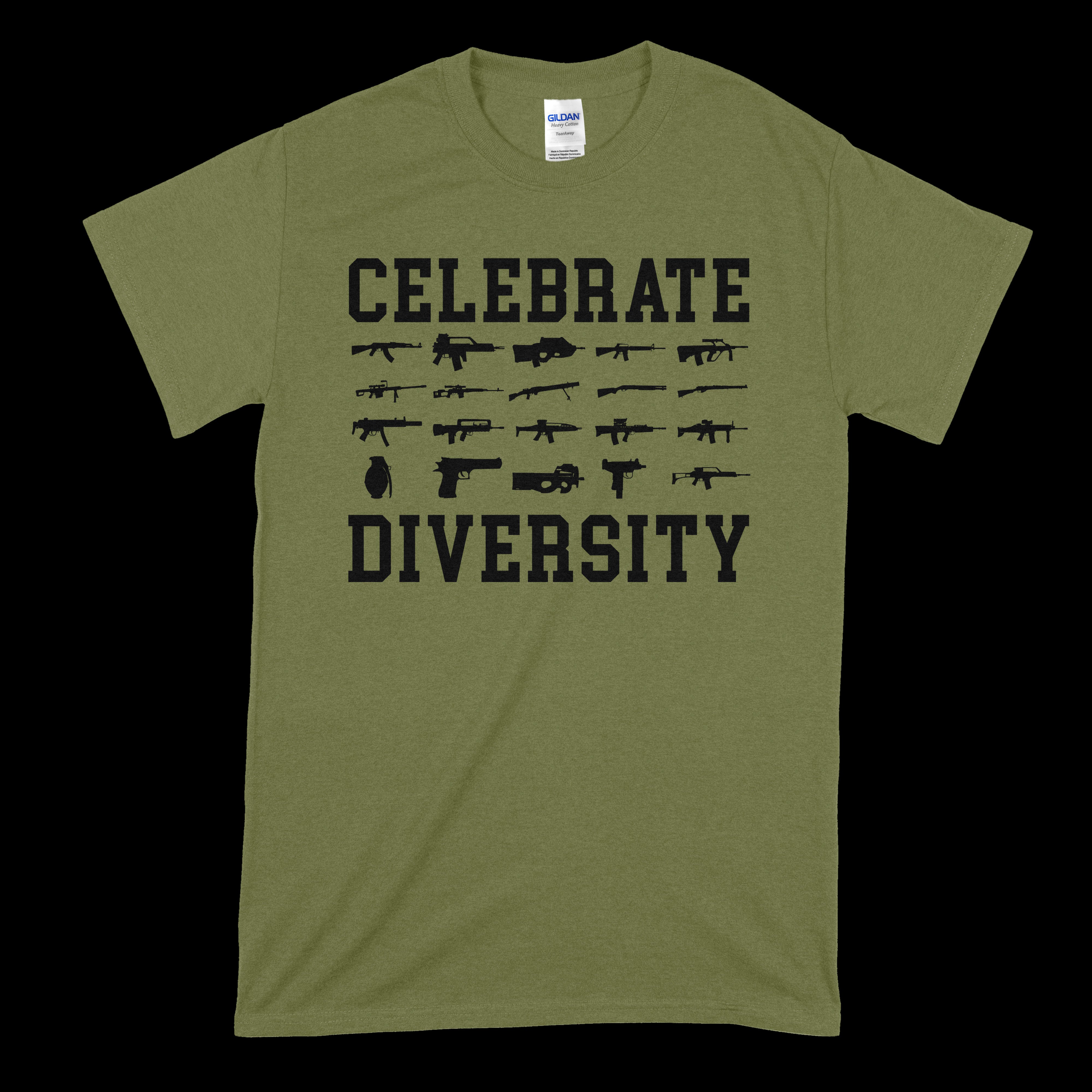 Celebrate Diversity Guns T-Shirt