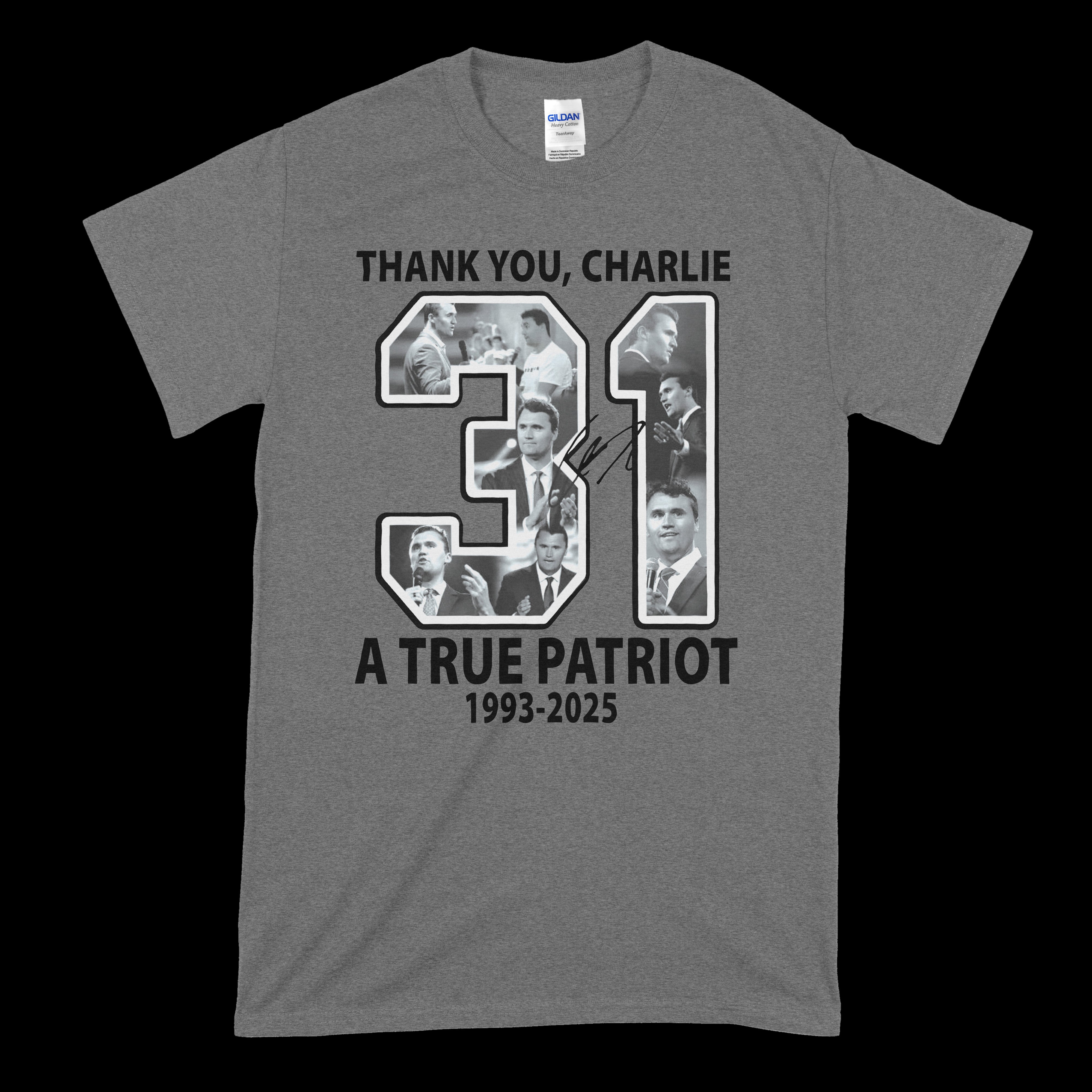 Charlie Kirk - Thank You Charlie T-Shirt